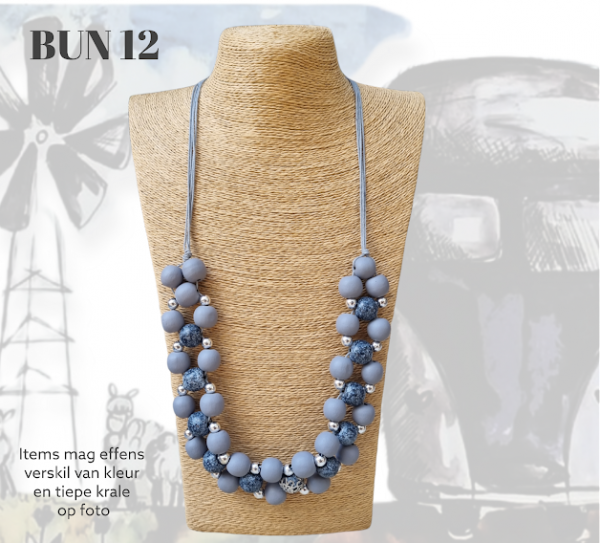 Blue and Gray Necklace