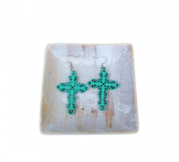 Cross Hanging Earring