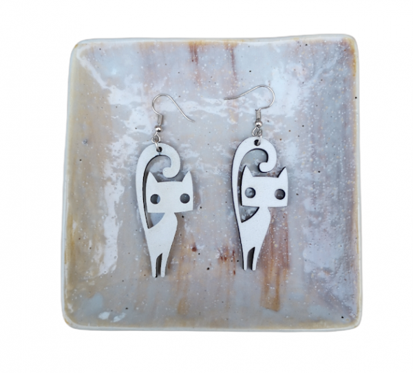 Cat Hanging Earrings