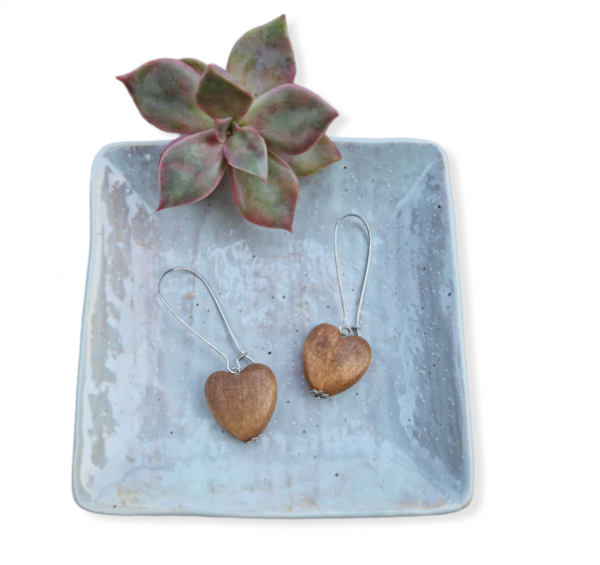 Hanging Heart Earrings - Image 3