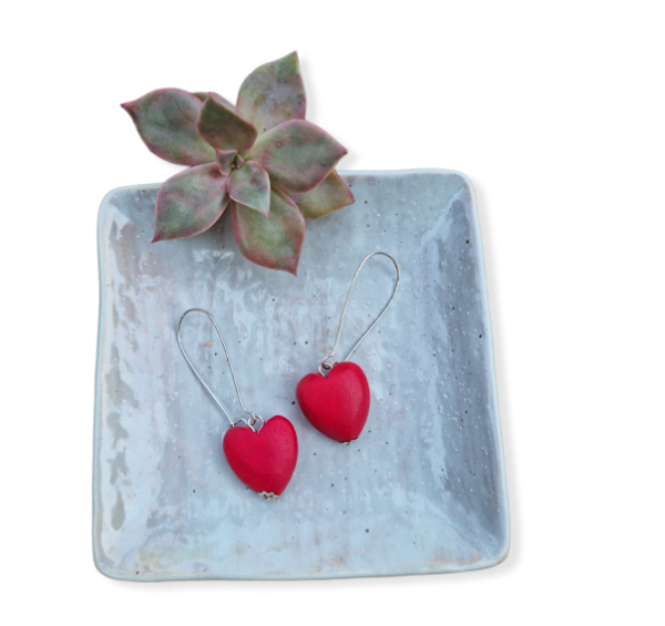 Hanging Heart Earrings