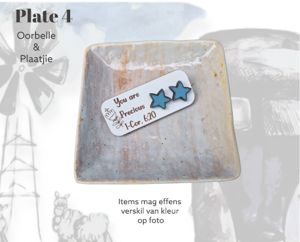 Verse Gift Plate Blue Star